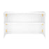 Chivari 22' White Portable Folding Bar - 5 Piece Set Reversible Panel Front with Flush Top - Spritz BAR-CFG-WHT-E1FL-KT