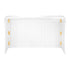 Chivari 6' White Portable Folding Bar with HPL Reversible Front, Flush Top & Shelf BAR-FOLD-72KITFL-WHT-AX-T