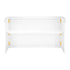 Chivari 6' White Portable Folding Bar with HPL Reversible Front, Flush Top & Shelf BAR-FOLD-72KITFL-WHT-AX-T