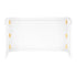 Chivari 6' White Portable Folding Bar with HPL Reversible Front, Flush Top & Shelf BAR-FOLD-72KITFL-WHT-AX-T