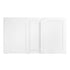 Chivari 6' White Portable Folding Bar with HPL Reversible Front, Flush Top & Shelf BAR-FOLD-72KITFL-WHT-AX-T