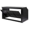 Chivari 7' Black Portable Folding Bar with Reversible Front BAR-FOLD-84KTR-BLK-AX-T
