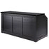 Chivari 7' Black Portable Folding Bar with Reversible Front BAR-FOLD-84KTR-BLK-AX-T