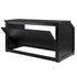 Chivari 7' Black Portable Folding Bar with Reversible Front BAR-FOLD-84KTR-BLK-AX-T