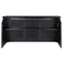 Chivari 7' Black Portable Folding Bar with Reversible Front BAR-FOLD-84KTR-BLK-AX-T