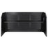 Chivari 7' Black Portable Folding Bar with Reversible Front BAR-FOLD-84KTR-BLK-AX-T