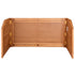 Chivari 7' Chestnut Portable Folding Bar with Reversible Front BAR-FOLD-84KTR-CHE-AX-T