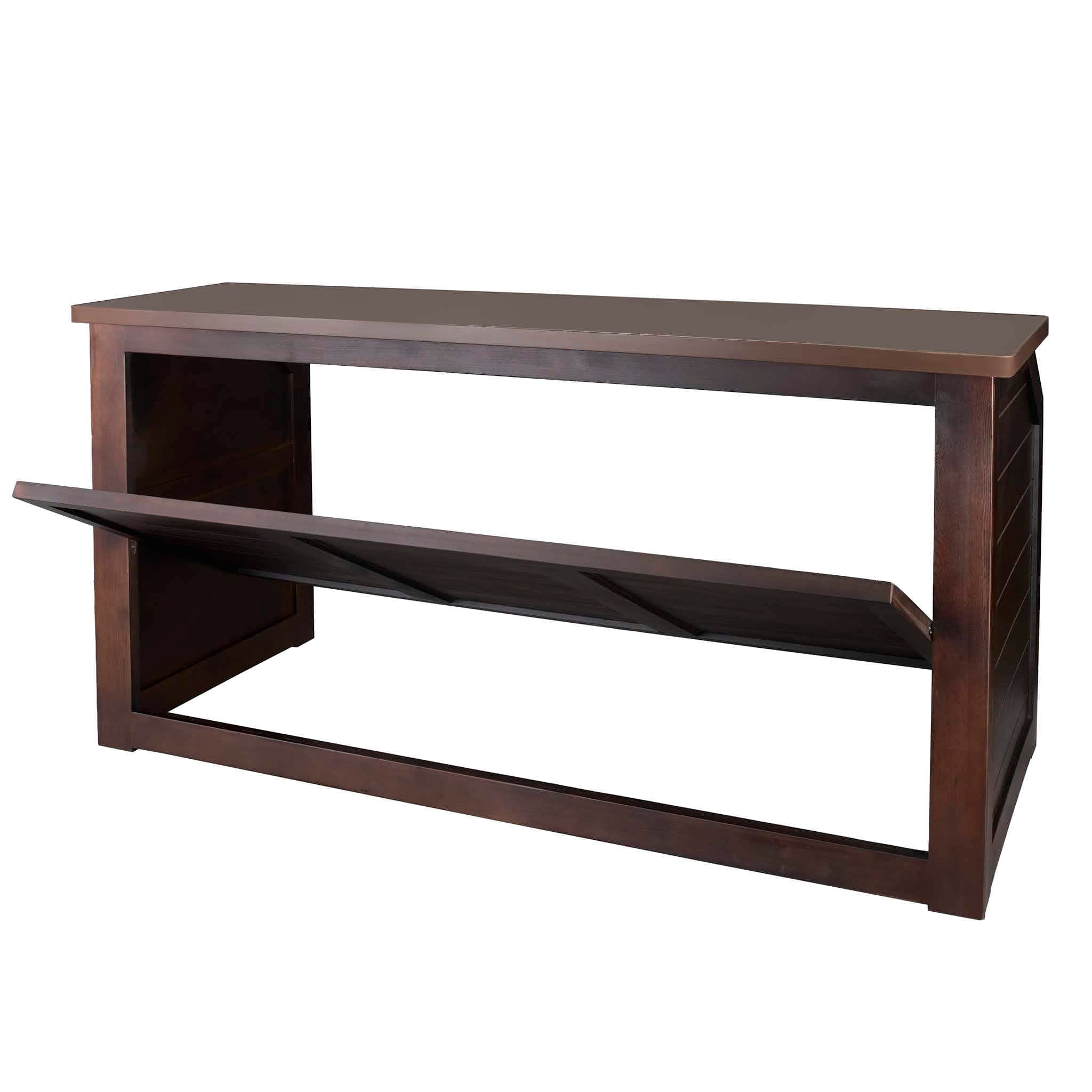 Chivari 7' Fruitwood Portable Folding Bar with Reversible Front BAR-FOLD-84KTR-FRT-AX-T