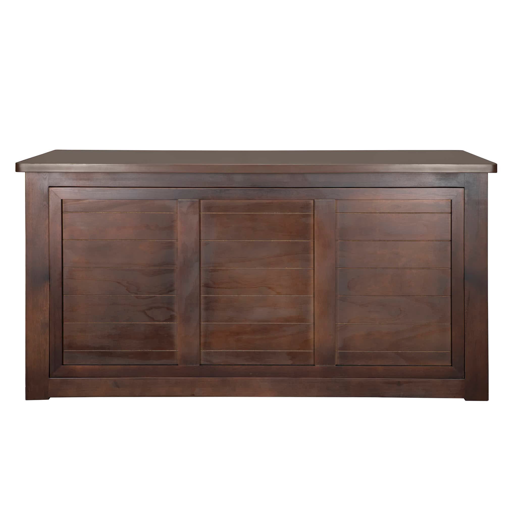 Chivari 7' Fruitwood Portable Folding Bar with Reversible Front BAR-FOLD-84KTR-FRT-AX-T