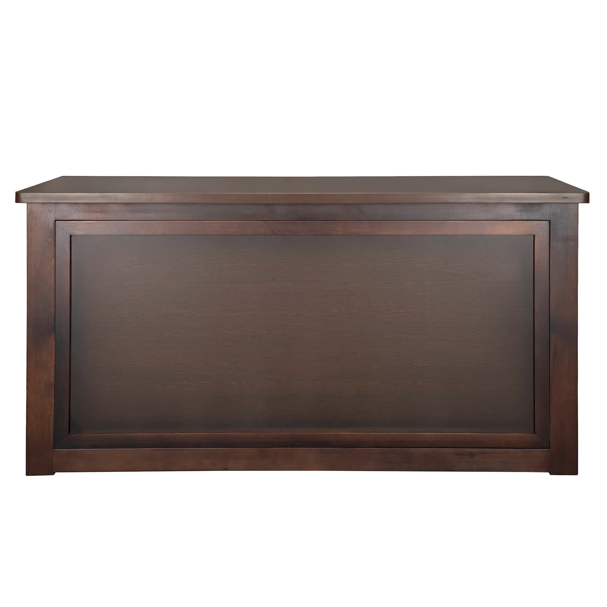 Chivari 7' Fruitwood Portable Folding Bar with Reversible Front BAR-FOLD-84KTR-FRT-AX-T