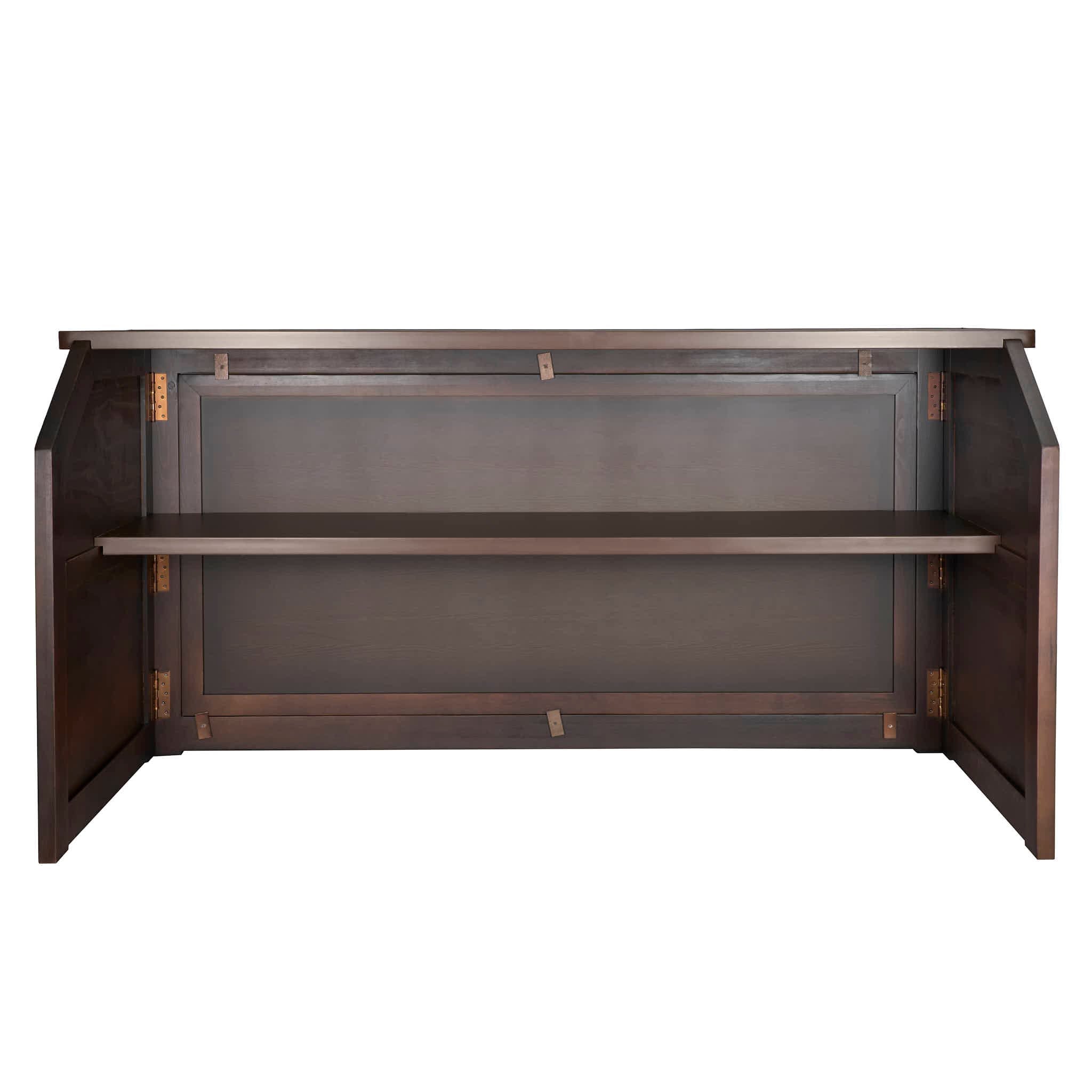 Chivari 7' Fruitwood Portable Folding Bar with Reversible Front BAR-FOLD-84KTR-FRT-AX-T