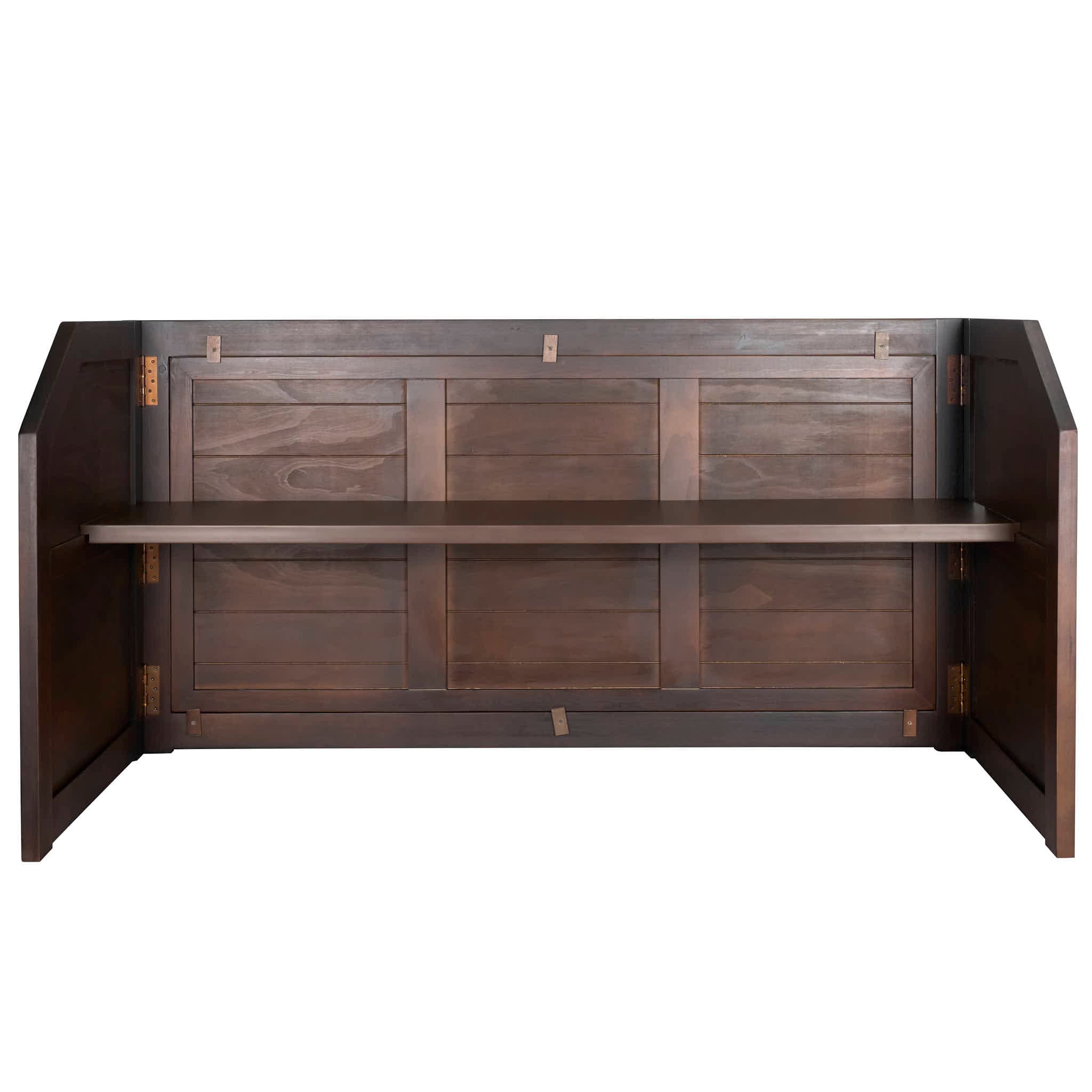 Chivari 7' Fruitwood Portable Folding Bar with Reversible Front BAR-FOLD-84KTR-FRT-AX-T