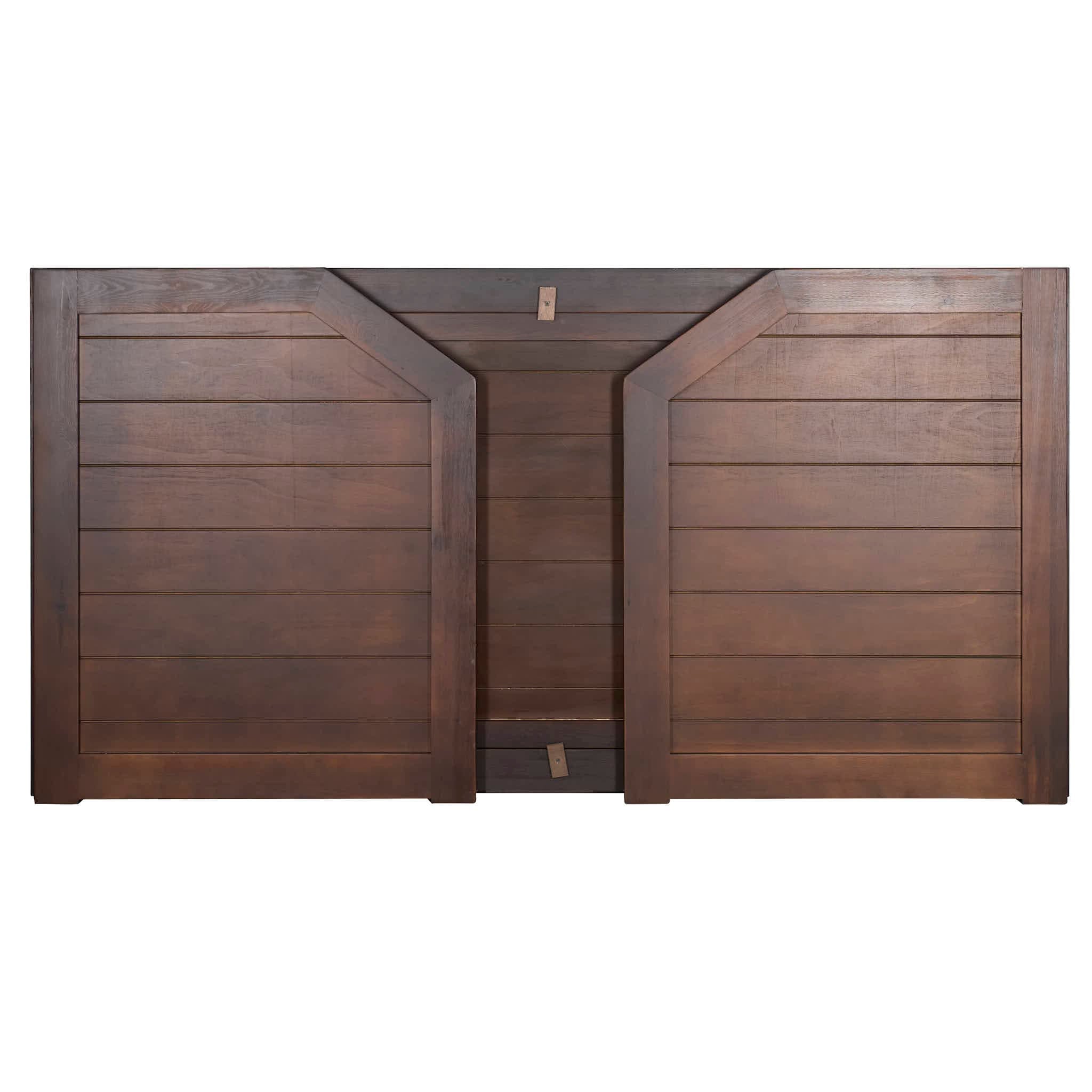 Chivari 7' Fruitwood Portable Folding Bar with Reversible Front BAR-FOLD-84KTR-FRT-AX-T