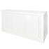 Chivari 7' White Portable Folding Bar with Reversible Front BAR-FOLD-84KTR-WHT-AX-T