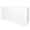 Chivari 7' White Portable Folding Bar with Reversible Front BAR-FOLD-84KTR-WHT-AX-T