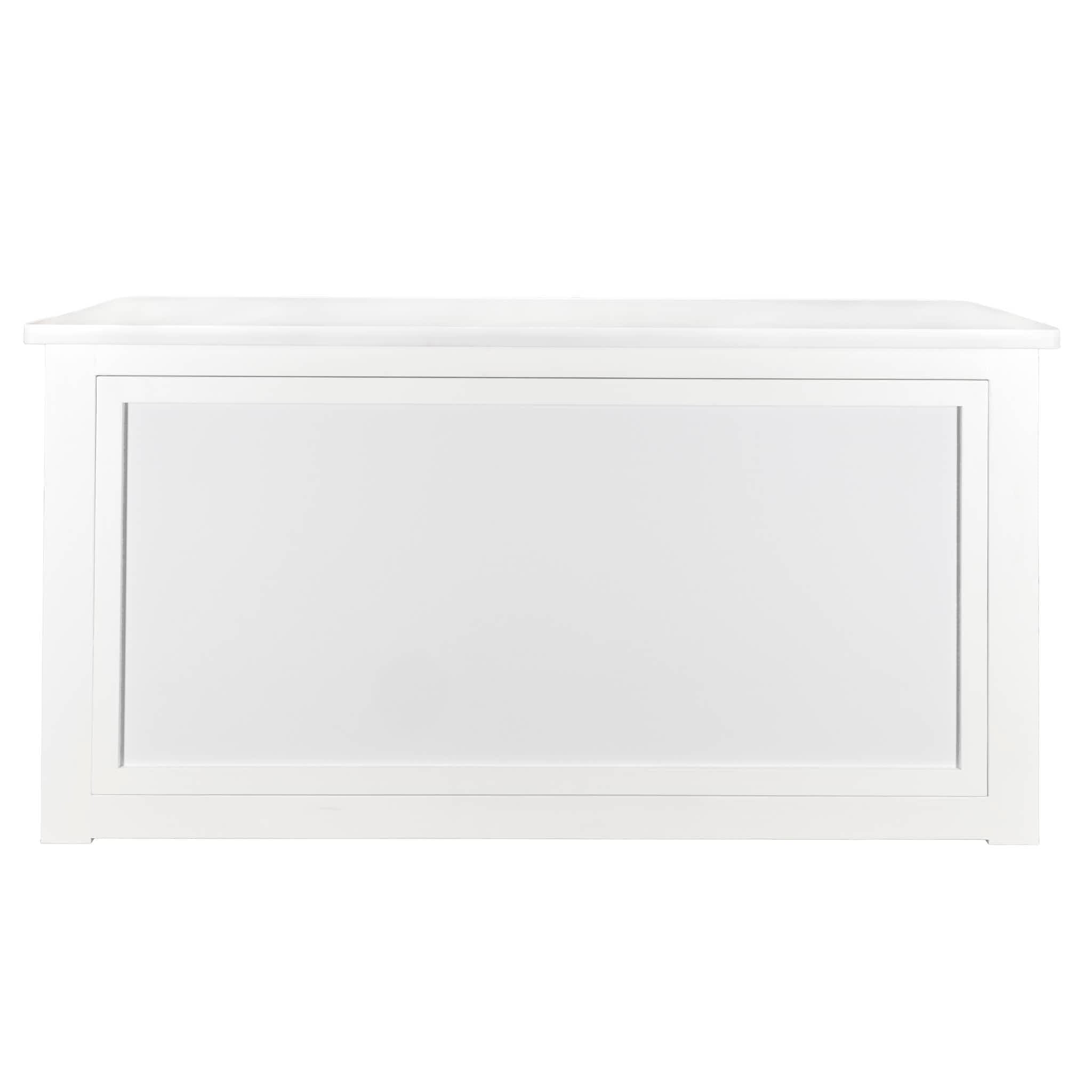 Chivari 7' White Portable Folding Bar with Reversible Front BAR-FOLD-84KTR-WHT-AX-T