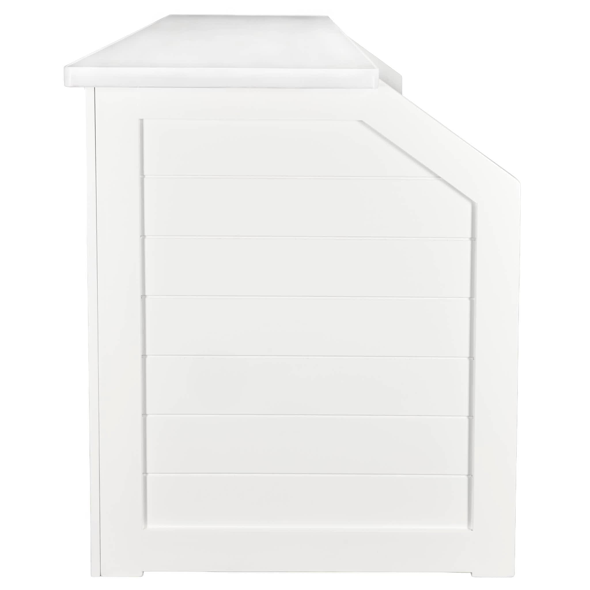 Chivari 7' White Portable Folding Bar with Reversible Front BAR-FOLD-84KTR-WHT-AX-T