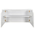 Chivari 7' White Portable Folding Bar with Reversible Front BAR-FOLD-84KTR-WHT-AX-T