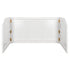 Chivari 7' White Portable Folding Bar with Reversible Front BAR-FOLD-84KTR-WHT-AX-T
