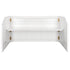 Chivari 7' White Portable Folding Bar with Reversible Front BAR-FOLD-84KTR-WHT-AX-T