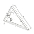 Chivari Black Rectangular Bar Mover Wheel Platform for 6 Foot Folding Bars, Left and Right Sides BAR-MVR-RCT-BLK-AX