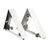Chivari White Rectangular Bar Mover Wheel Platform for 6 Foot Folding Bars, Left and Right Sides BAR-MVR-RCT-WHT-AX