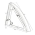 Chivari White Serpentine Bar Mover Wheel Platform for Serpentine Folding Bars, Left and Right Sides BAR-MVR-SERP-WHT-AX