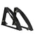 Chivari Black Serpentine Bar Mover Wheel Platform for Serpentine Folding Bars, Left and Right Sides BAR-MVR-SERP-BLK-AX