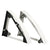 Chivari White Serpentine Bar Mover Wheel Platform for Serpentine Folding Bars, Left and Right Sides BAR-MVR-SERP-WHT-AX