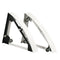 Chivari White Serpentine Bar Mover Wheel Platform for Serpentine Folding Bars, Left and Right Sides BAR-MVR-SERP-WHT-AX