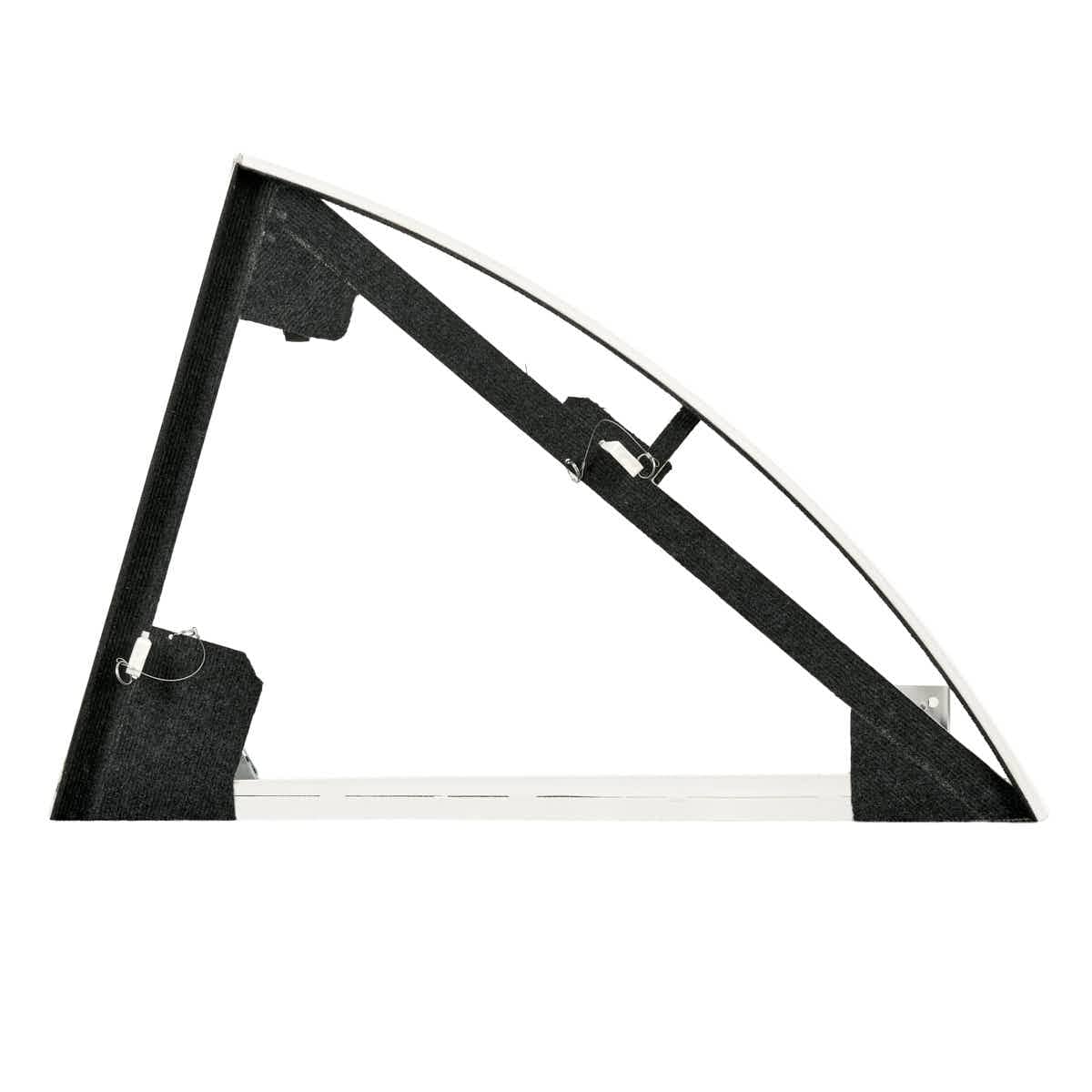 Chivari White Serpentine Bar Mover Wheel Platform for Serpentine Folding Bars, Left and Right Sides BAR-MVR-SERP-WHT-AX