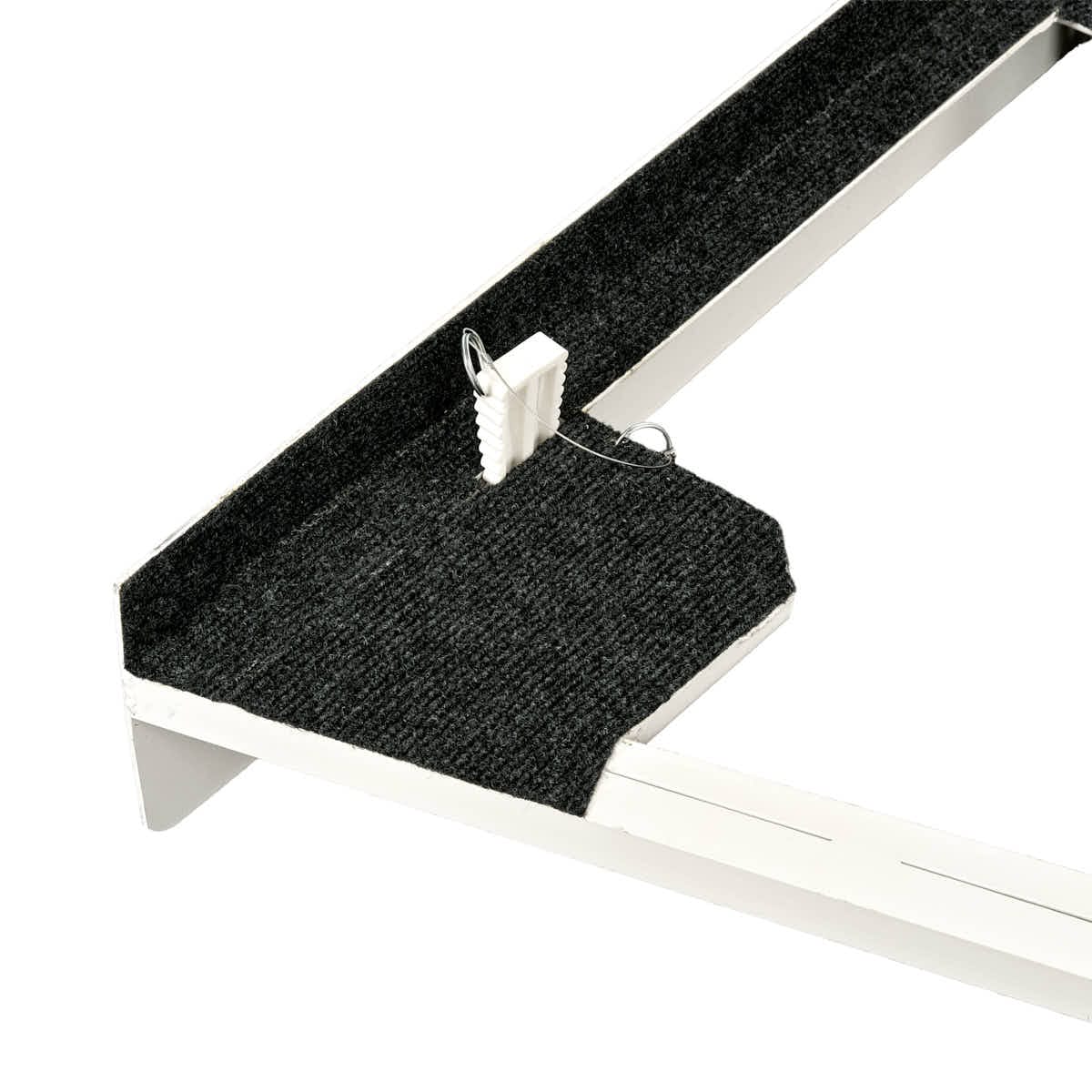 Chivari White Serpentine Bar Mover Wheel Platform for Serpentine Folding Bars, Left and Right Sides BAR-MVR-SERP-WHT-AX
