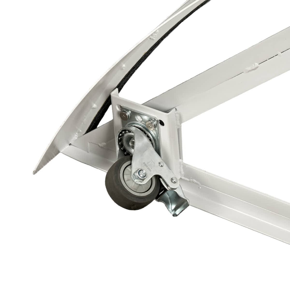 Chivari White Serpentine Bar Mover Wheel Platform for Serpentine Folding Bars, Left and Right Sides BAR-MVR-SERP-WHT-AX