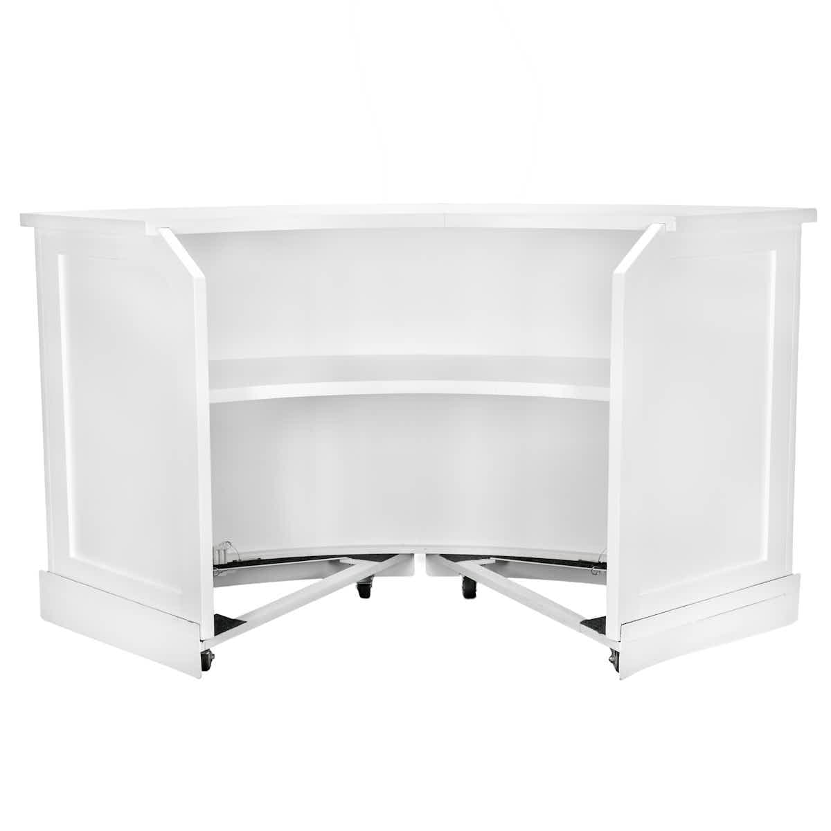 Chivari White Serpentine Bar Mover Wheel Platform for Serpentine Folding Bars, Left and Right Sides BAR-MVR-SERP-WHT-AX
