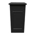 Chivari 24' Black Portable Folding Bar - 5 Piece Set Three Panel Front - Mimosa BAR-CFG-BLK-F2-KT