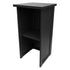 Grand Royale Bars 50' Black Portable Folding Bar - 11 Piece Set Single Panel Front - Long Island BAR-CFG-BLK-A4-KT
