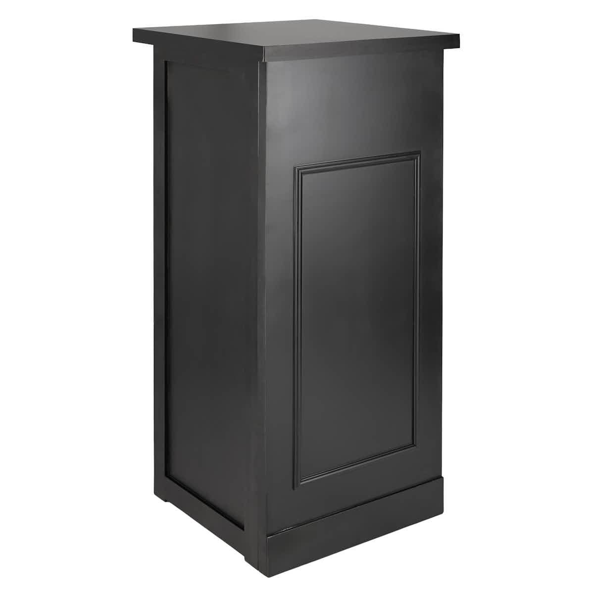 Grand Royale Bars 24' Black Portable Folding Bar - 5 Piece Set Single Panel Front with Flush Top - Mimosa BAR-CFG-BLK-F4FL-KT
