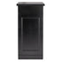 24' Black Portable Folding Bar - 5 Piece Set Three Panel Front with Flush Top - Mimosa