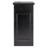 Grand Royale Bars 24' Black Portable Folding Bar - 5 Piece Set Single Panel Front with Flush Top - Mimosa BAR-CFG-BLK-F4FL-KT