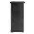 50' Black Portable Folding Bar - 11 Piece Set Three Panel Front with Flush Top - Long Island