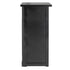34' Black Portable Folding Bar - 7 Piece Set Three Panel Front with Flush Top - Margarita