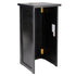 34' Black Portable Folding Bar - 7 Piece Set Three Panel Front with Flush Top - Margarita