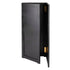 Grand Royale Bars 24' Black Portable Folding Bar - 5 Piece Set Single Panel Front with Flush Top - Mimosa BAR-CFG-BLK-F4FL-KT