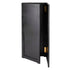 32' Black Portable Folding Bar - 7 Piece Set Single Panel Front with Flush Top - Martini
