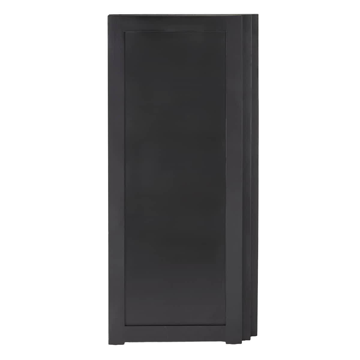 Grand Royale Bars 24" x 24" Black Bar Post with HPL Top for Bar Setups and Displays BAR-POST-24-BLK-AX