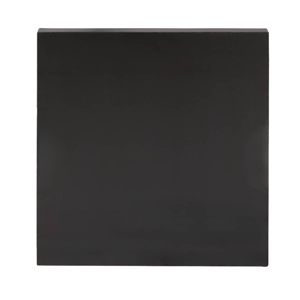 Grand Royale Bars 24" x 24" Black Bar Post with HPL Top for Bar Setups and Displays BAR-POST-24-BLK-AX