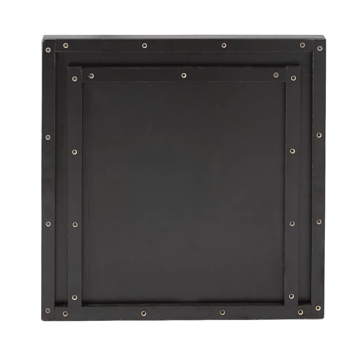 Grand Royale Bars 24" x 24" Black Bar Post with HPL Top for Bar Setups and Displays BAR-POST-24-BLK-AX