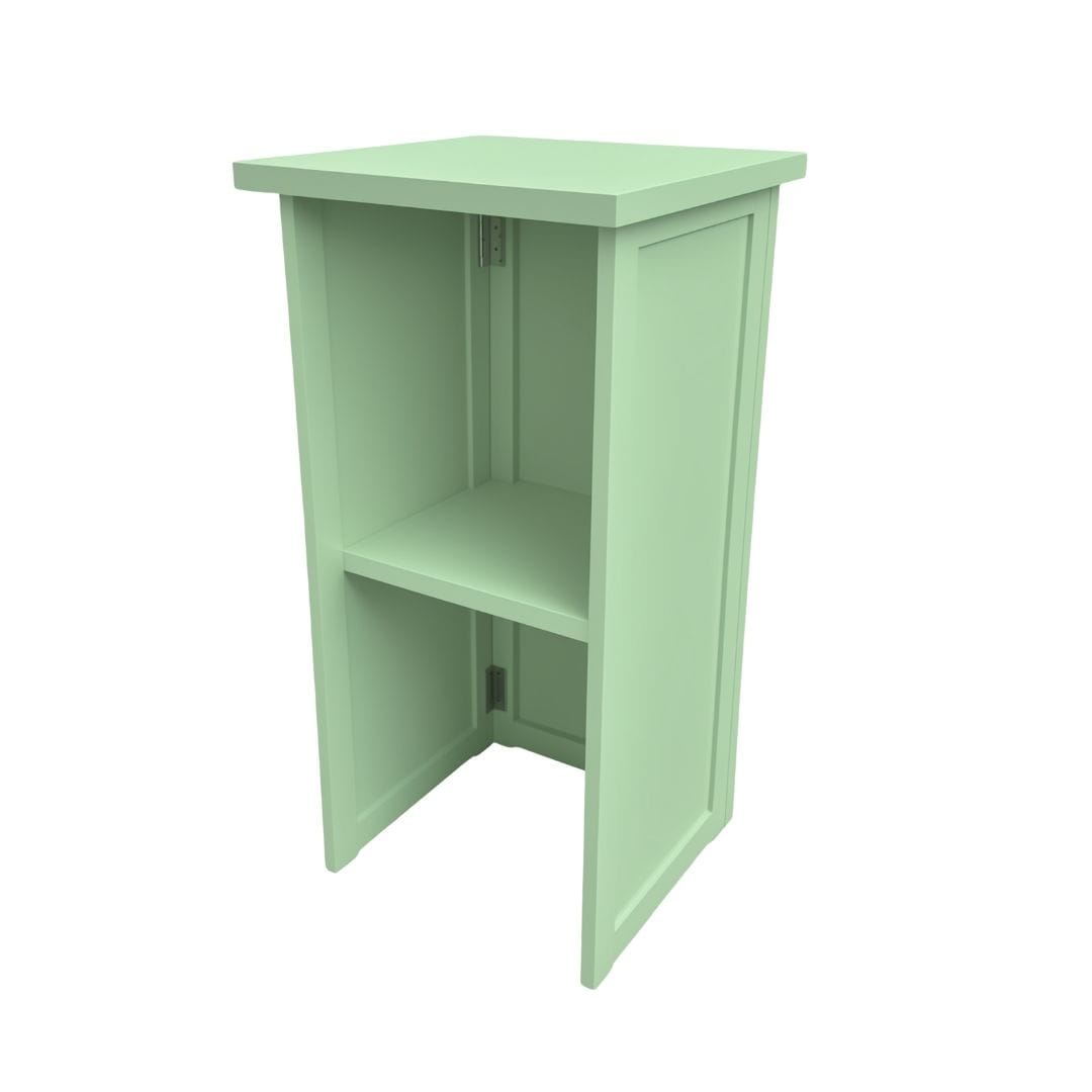 Chivari 50' Sage Green Portable Folding Bar - 11 Piece Set Three Panel Front - Long Island BAR-CFG-SG-A5-KT