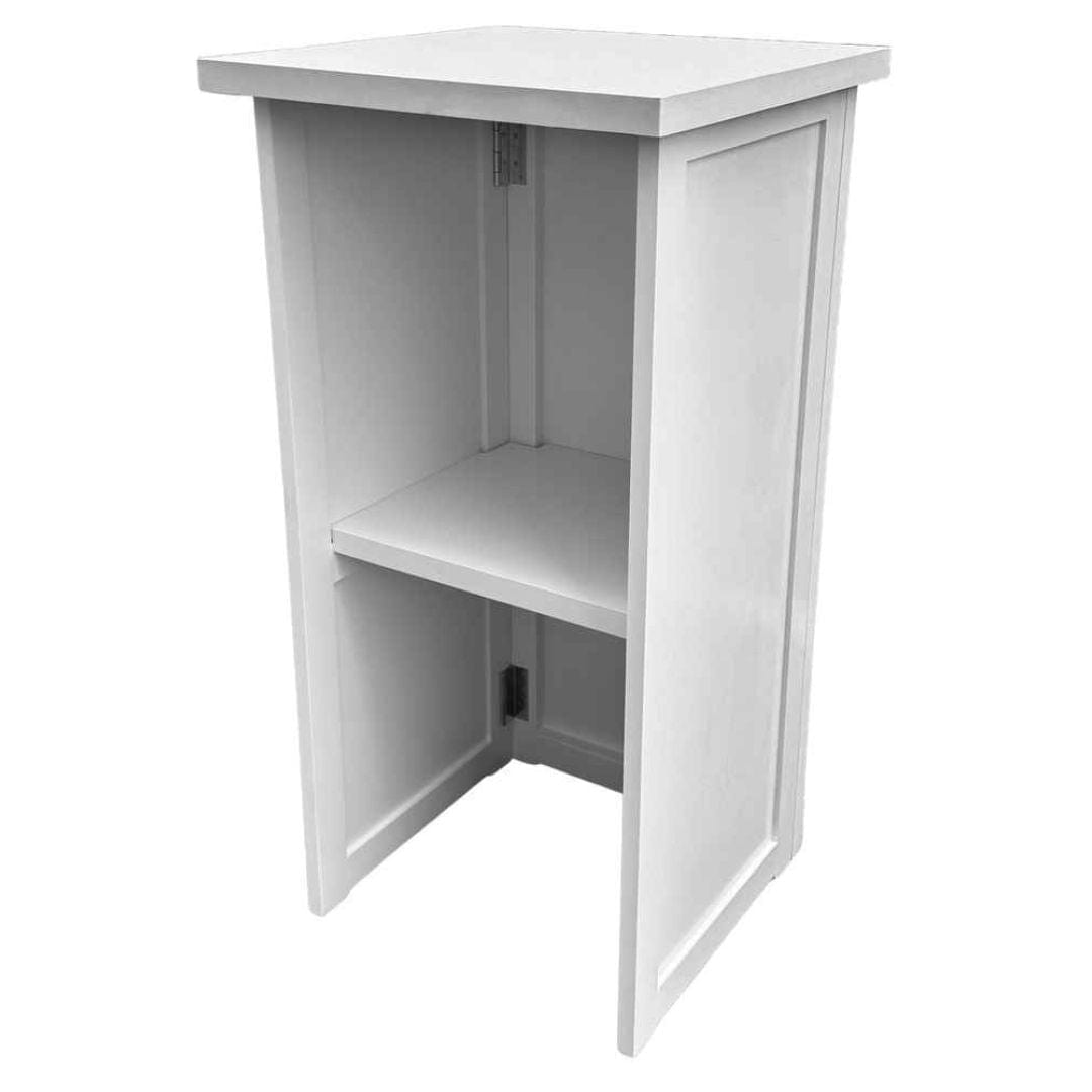Chivari 24' White Portable Folding Bar - 5 Piece Set Single Panel Front - Mimosa BAR-CFG-WHT-F3-KT