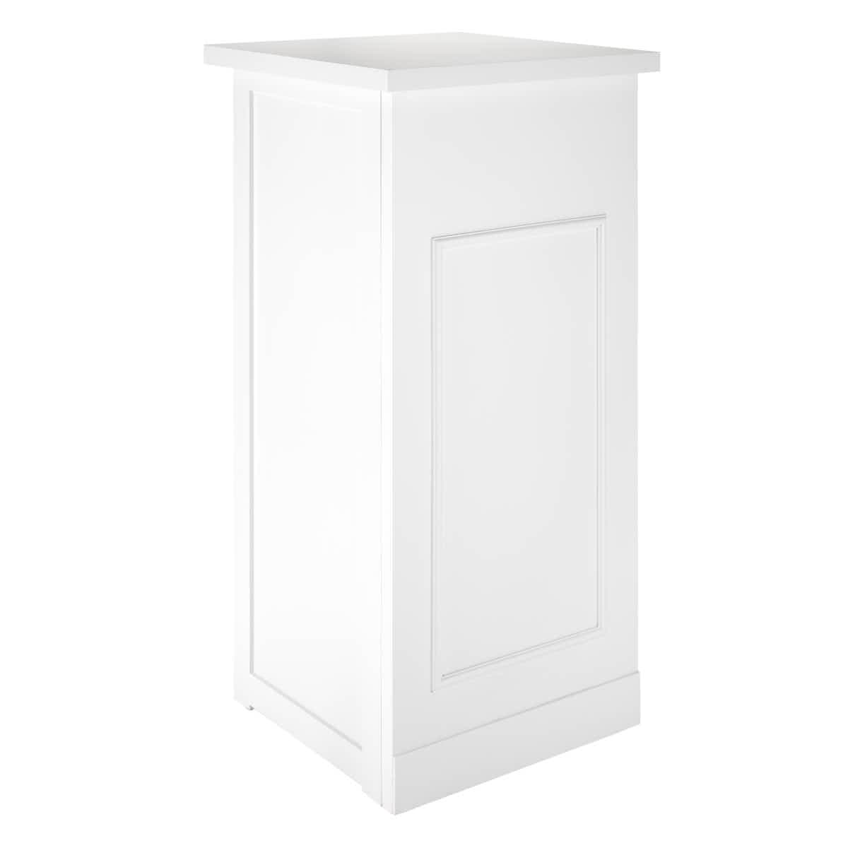Grand Royale Bars 50' White Portable Folding Bar - 11 Piece Set Single Panel Front with Flush Top - Long Island BAR-CFG-WHT-A3FL-KT